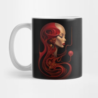 Crimson Contemplation Mug